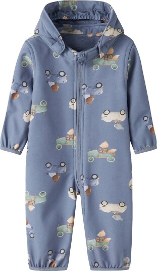 Name It Softshell Dress m. Fleece   NbmAlfa   Country Blue/Søt E   Name It   62/68   Softshell Blå Lyseblå   62 68