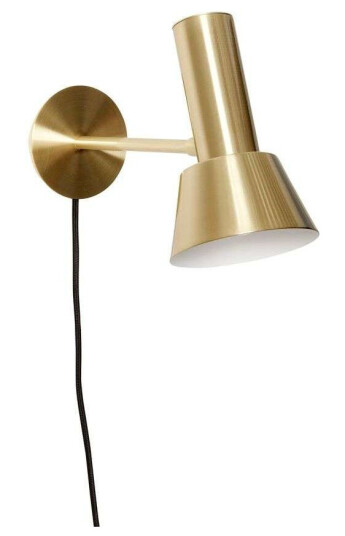 Hübsch Vägglampa Metall Mässing