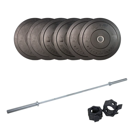 SQ&SN Styrkeløft Vektstangsett 60 kg + 20 kg Stang