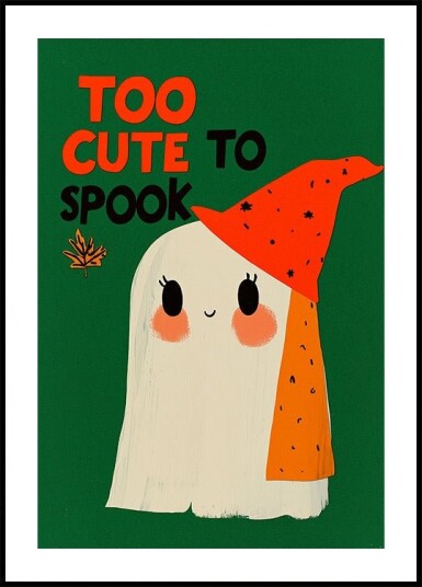 Charming Ghost Whimsy Poster Plakat / 21x30cm