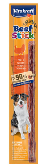 Vitakraft Kalkun Beef-Stick hundesnacks 50 x 12 g
