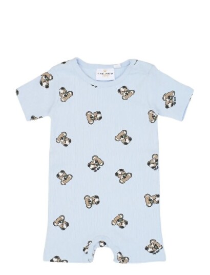 The New Tnsbtopper S_S Rib Jumpsuit   Blue   62