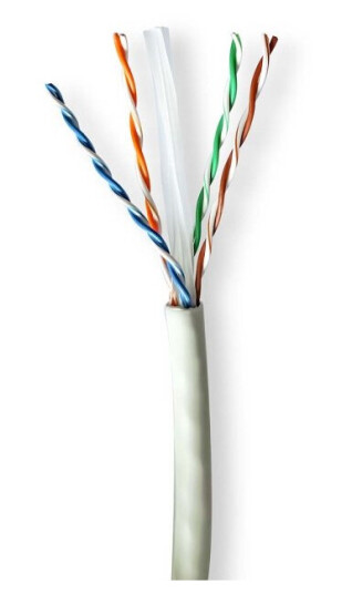 Nedis CAT6a Nettverkskabel 305 m med U/UTP - Grå, Rund, LSZH Nedis CAT6a Nettverkskabel 305 m med U/UTP - Grå, Rund, LSZH