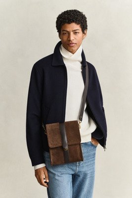 Gant Suede Shoulder Bag Brown ONE SIZE