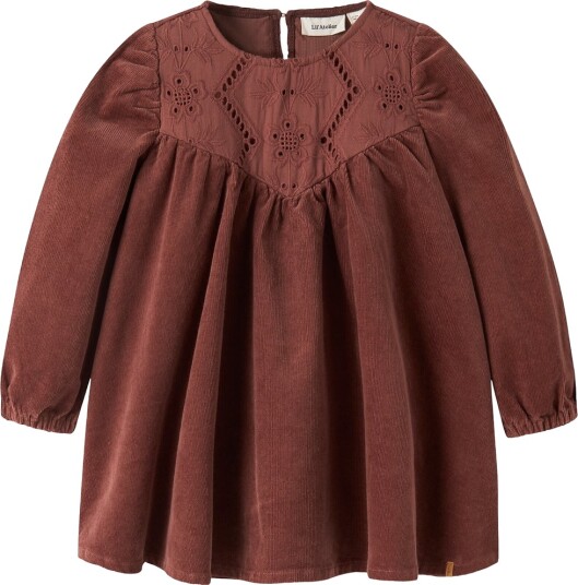 Lil" Atelier Kjole Corduroy NmfOnellas Mahogni Lil Atelier 7 år (122) Kjole Bordeaux Brun