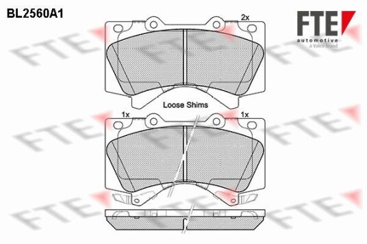 Bremseklosser FTE 9010812 Bremseklosser FTE 9010812