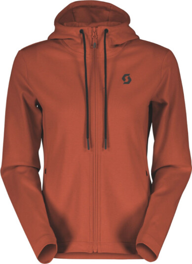 SCOTT Tech Zip Hoody til Kvinner, Rød