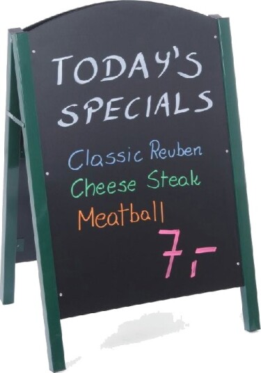 Frittstående Menu Reklameskilt For Restauranter 700X1100 Mm – Hendi 664100