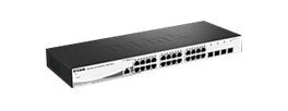 D-Link Dgs 1210-28/Me - Switch - Styrt - 24 X 10/100/1000 + 4 X Gigabit Sfp - Rackmonterbar
