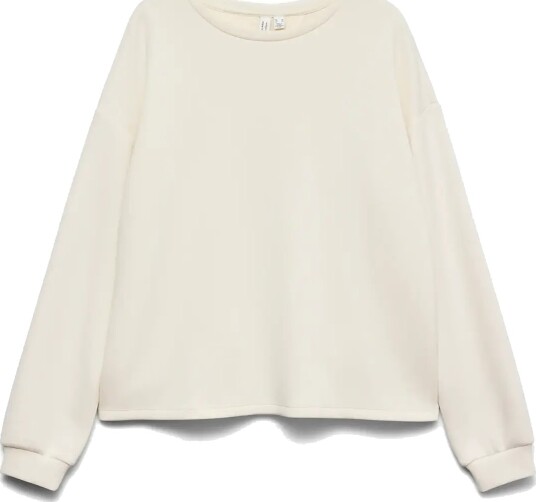 Vero Moda Vmlocca L/S Lace Sweatshirt Jrs Btq Cream L
