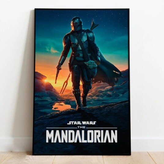 Star Wars Plakat Mandalorian Nightfall - 91,5 x 61 cm