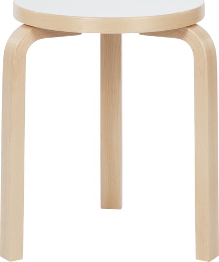 Artek 60 Krakk Hvit Laminert Bjørk Artek 60 Krakk Hvit Laminert Bjørk