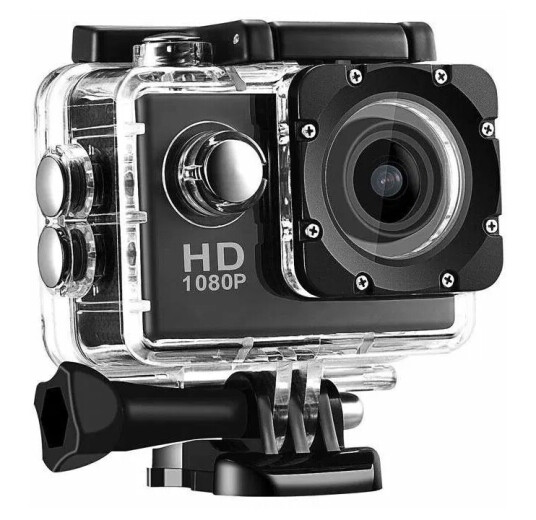 Sports Cam Full HD 1080p / 720p Med tilbehor Sports Cam Full HD 1080p / 720p Med tilbehor