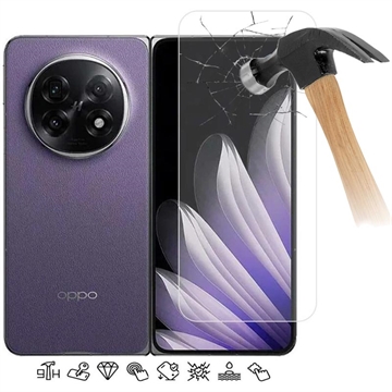 Oppo Find N5 Beskyttelsesglass 9H Case Friendly Gjennomsiktig Oppo Find N5 Beskyttelsesglass 9H Case Friendly Gjennomsiktig