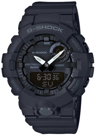 Casio Herreklokke GBA 800 1AER G Shock Sort/Resinplast Ø54.1 mm