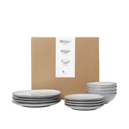 Broste Copenhagen Nordic Sand servise sett 12 deler