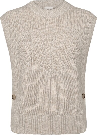 Part Two Charlyepw Waistcoat WHITECAP MELANGE L Part Two Charlyepw Waistcoat WHITECAP MELANGE L