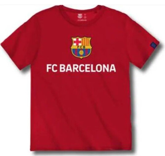 FC Barcelona T-skjorte Rød 116 / 6 år Barn