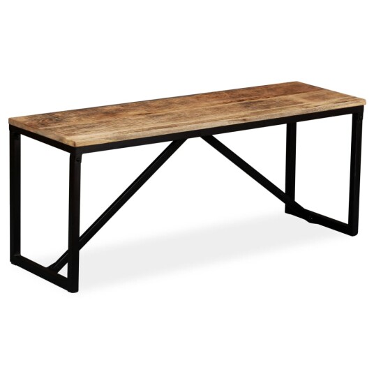 vidaXL Benk heltre mango 110x35x45 cm vidaXL Benk heltre mango 110x35x45 cm