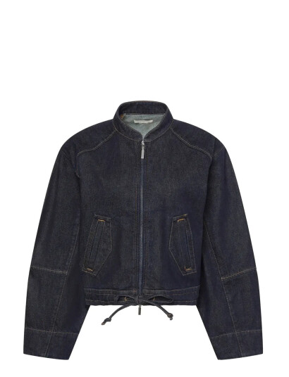 Calvin Klein Jeans Zip Denim Jacket Ck Classic Rins   Navy   L