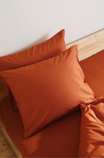 Jotex Putetrekk 2pakning 50x60 Cm Økologisk Terrakotta ZACK 10290809105