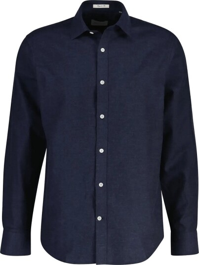 Gant Reg Flannel Melange Shirt DARK NAVY MELANGE L