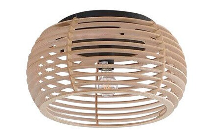 Lindby Ediz taklampe 1-lampe flerlagsskjerm i tre