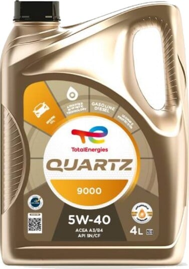 Motorolje TOTAL 5W40 QUARTZ 9000 4L