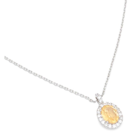 LILY AND ROSE Luna Necklace Golden brown topaz One size