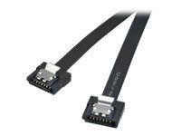 Akasa Proslim SATA III-kabel 30 cm Svart - Låst Rett Kontakt Akasa Proslim SATA III-kabel 30 cm Svart - Låst Rett Kontakt