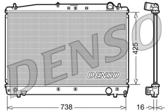 Radiator DENSO DRM50033 Radiator DENSO DRM50033