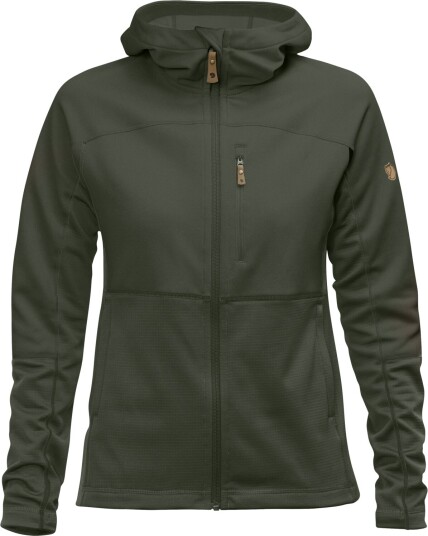 Fjellreven Women's Abisko Trail Fleece Deep Forest L, Deep Forest
