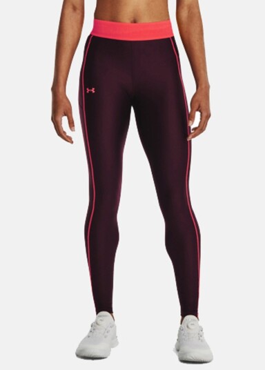 Under Armour Armour Branded Wb Leg Dark Maroon S Lange Tights