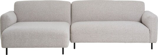 Salvador sofa venstrevendt lysegrå.