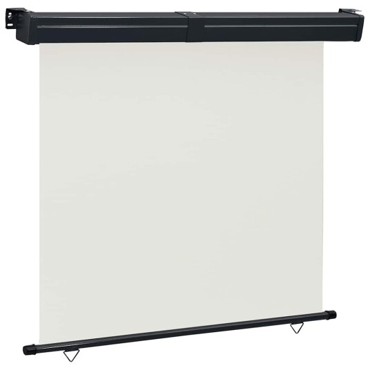 vidaXL Sidemarkise for balkong 160x250 cm kremhvit