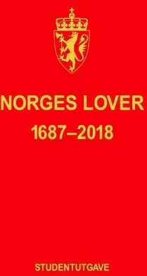 Norges lover Innbundet Pent brukt bok med markeringer