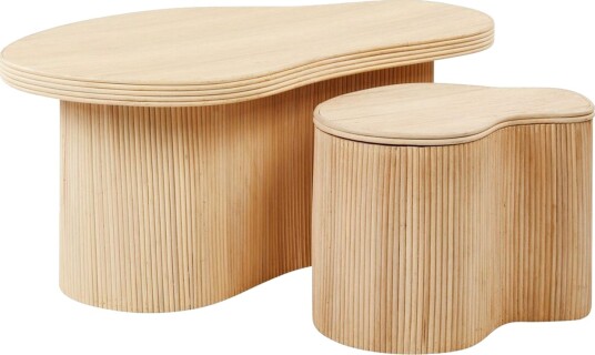 Soffbord Beliani Salanti Natural -