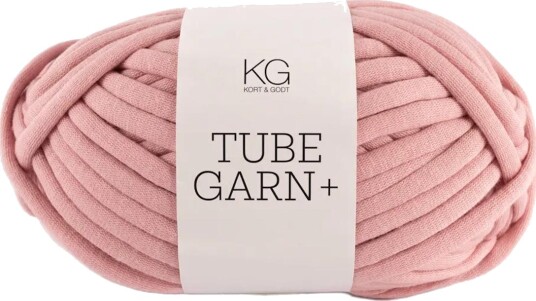 Kort og Godt Tubegarn+ 7mm Støvrosa 7958, 120g