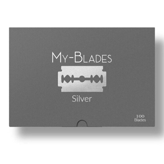 My-Blades 100 Double Edge Blades Silver  10x10 