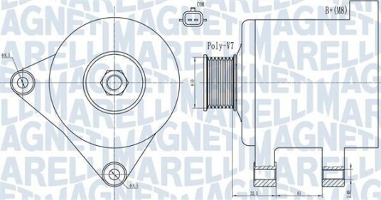 MAGNETI MARELLI 063731918010 Dynamo MAGNETI MARELLI 063731918010 Dynamo