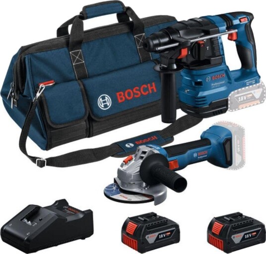 Bosch Kombisett 18v GWS 18V-8 + GBH 18V-22 2x4.0ah