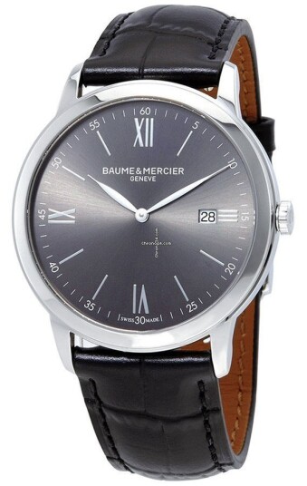 Baume & Mercier Herreklokke M0A10416 Classima Grå/Lær Ø42 mm Baume & Mercier Herreklokke M0A10416 Classima Grå/Lær Ø42 mm