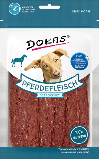 Dokas Tørket Hestekjøtt 4 X Ca 60 G