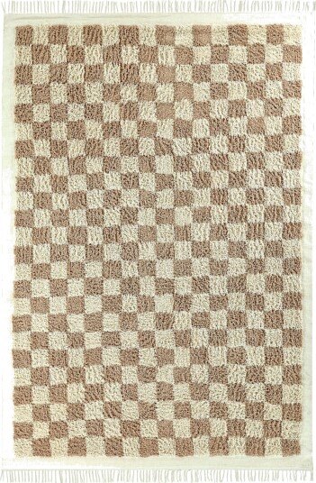 Ryetepper Elsey Natural Cotton Shaggy krem/sand Størrelse: 160 x 230 cm