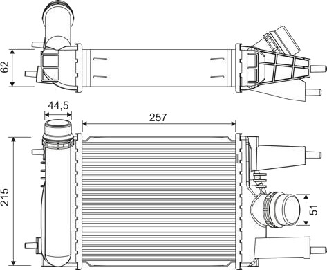 Intercooler VALEO 822916