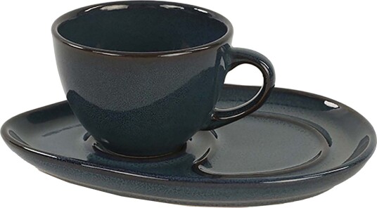 Kaffeservise 4-pk - Mørkeblå