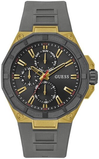 Guess Herreklokke GW0803G1 Tri Luxe Grå/Gummi Ø46 mm Guess Herreklokke GW0803G1 Tri Luxe Grå/Gummi Ø46 mm