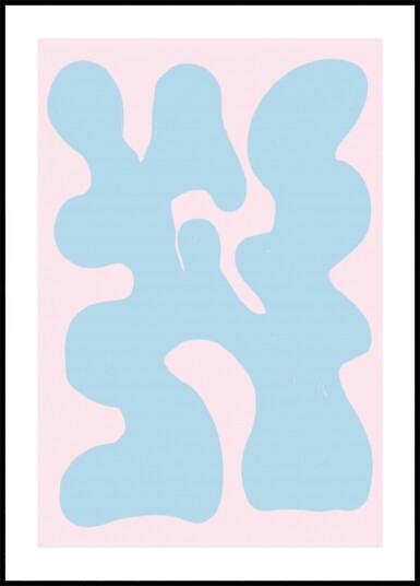 Calm Pastel Abstraction Plakat / 70x100 Calm Pastel Abstraction Plakat / 70x100