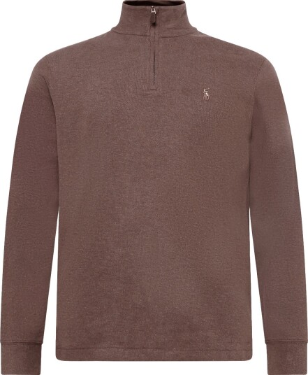 Polo Ralph Lauren 40/1 Dbl Knit Jacq Knt Pullover   Brown   XL