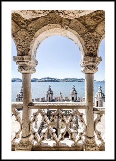 Balcony to the Tagus River Portugal Plakat Plakat / 50x70cm